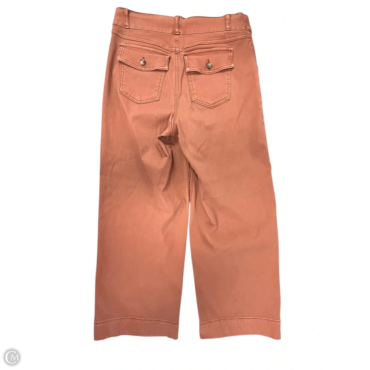 Jeans Wide Leg By Spanx In Orange Denim, Size: L