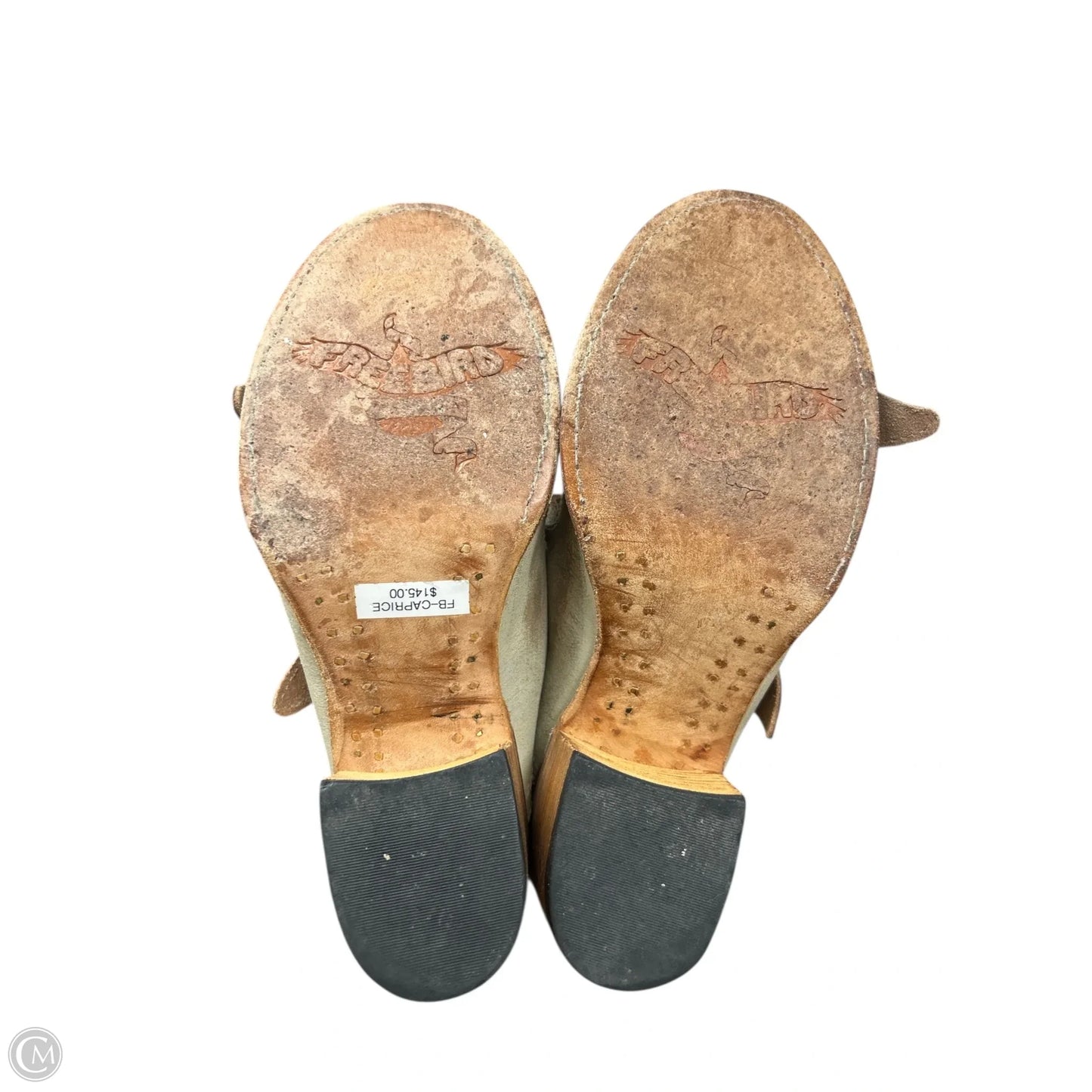 Sandals Heels Block By Freebird In White, Size: 9