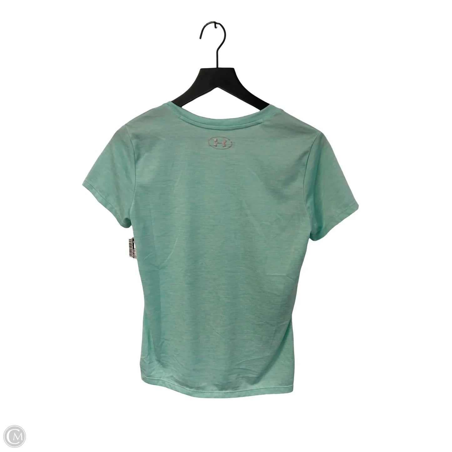Athletic Top Short Sleeve By Under Armour In Blue, Size: S