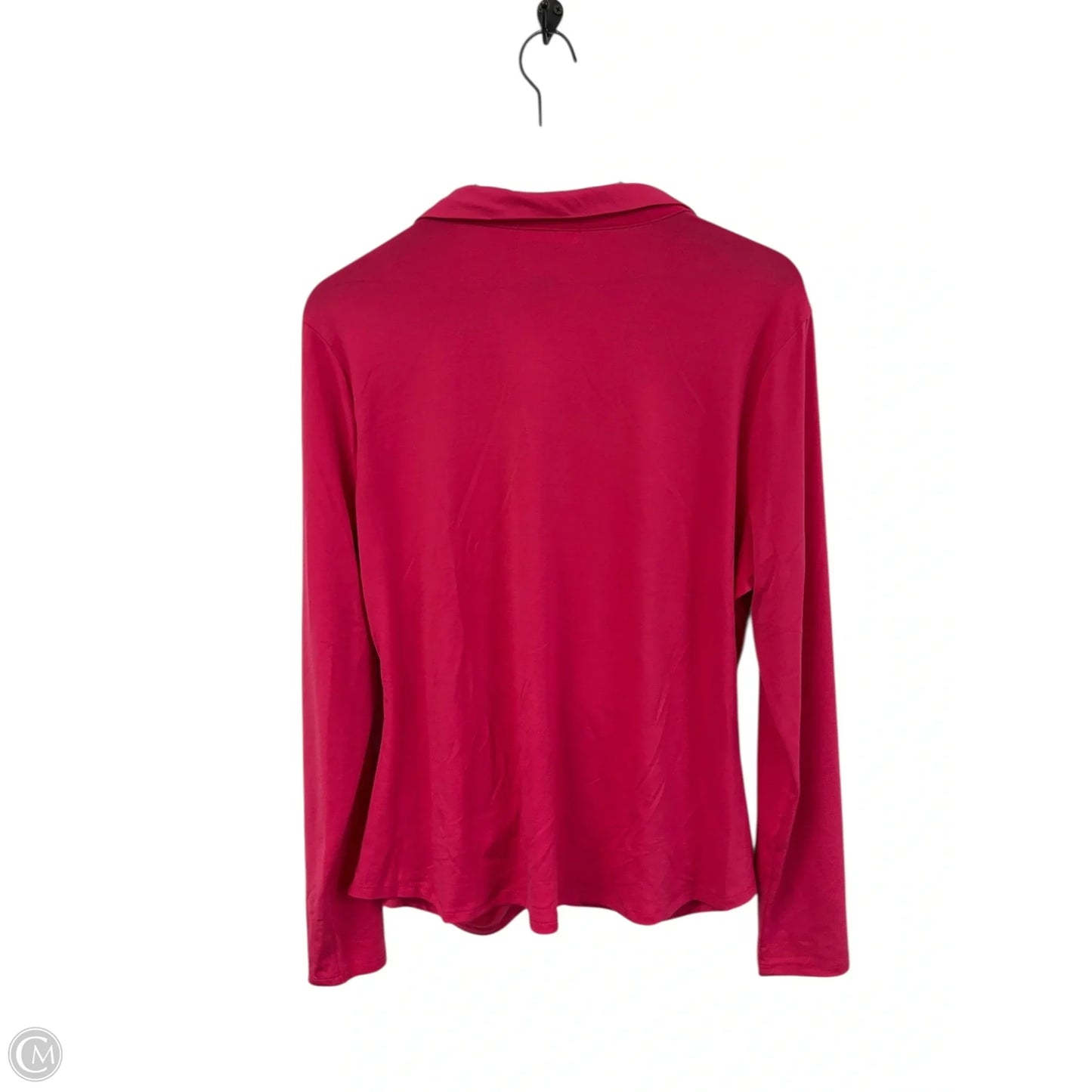 Blouse Long Sleeve By 89th And Madison In Pink, Size: Xl