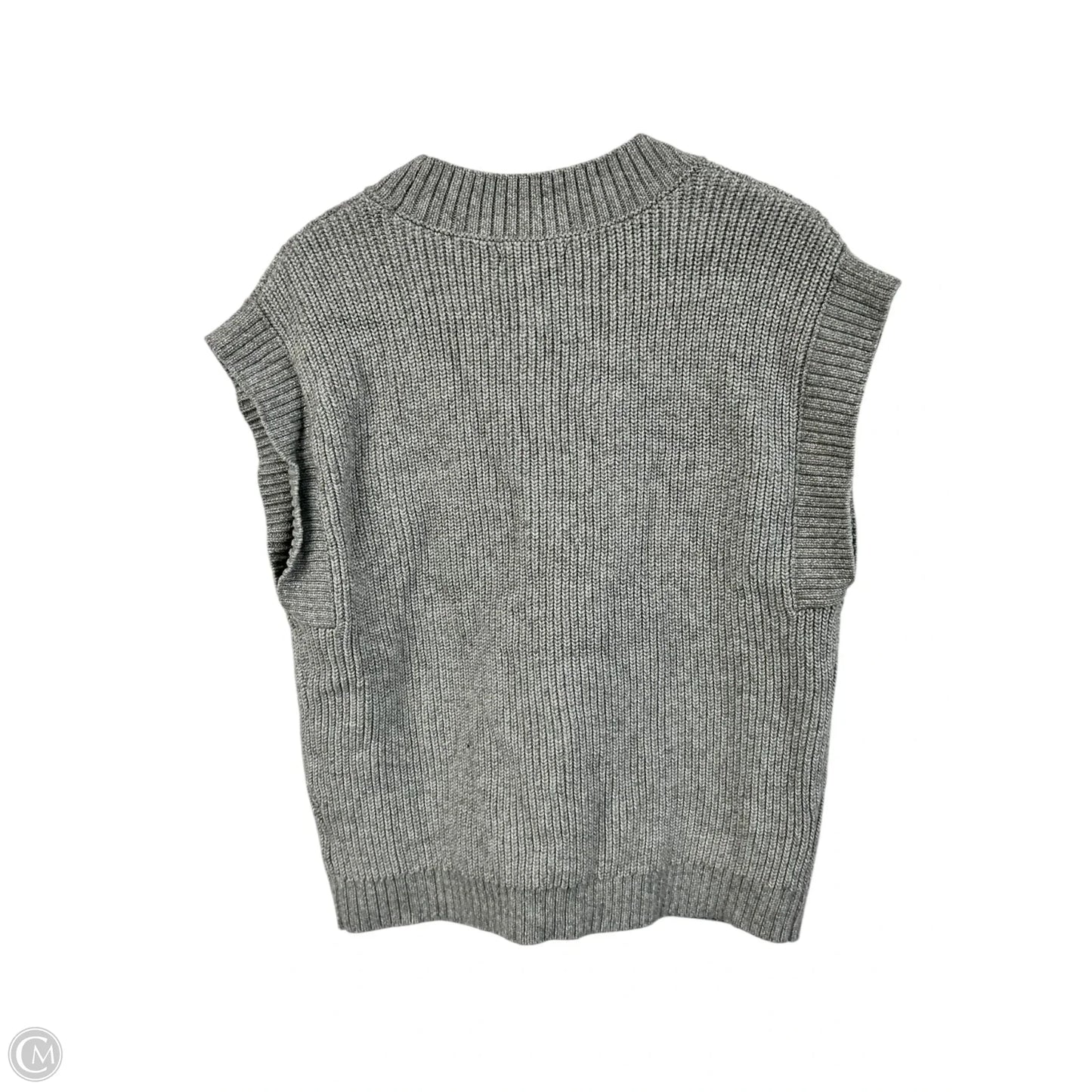 Vest Sweater By Steve Madden In Grey, Size: L
