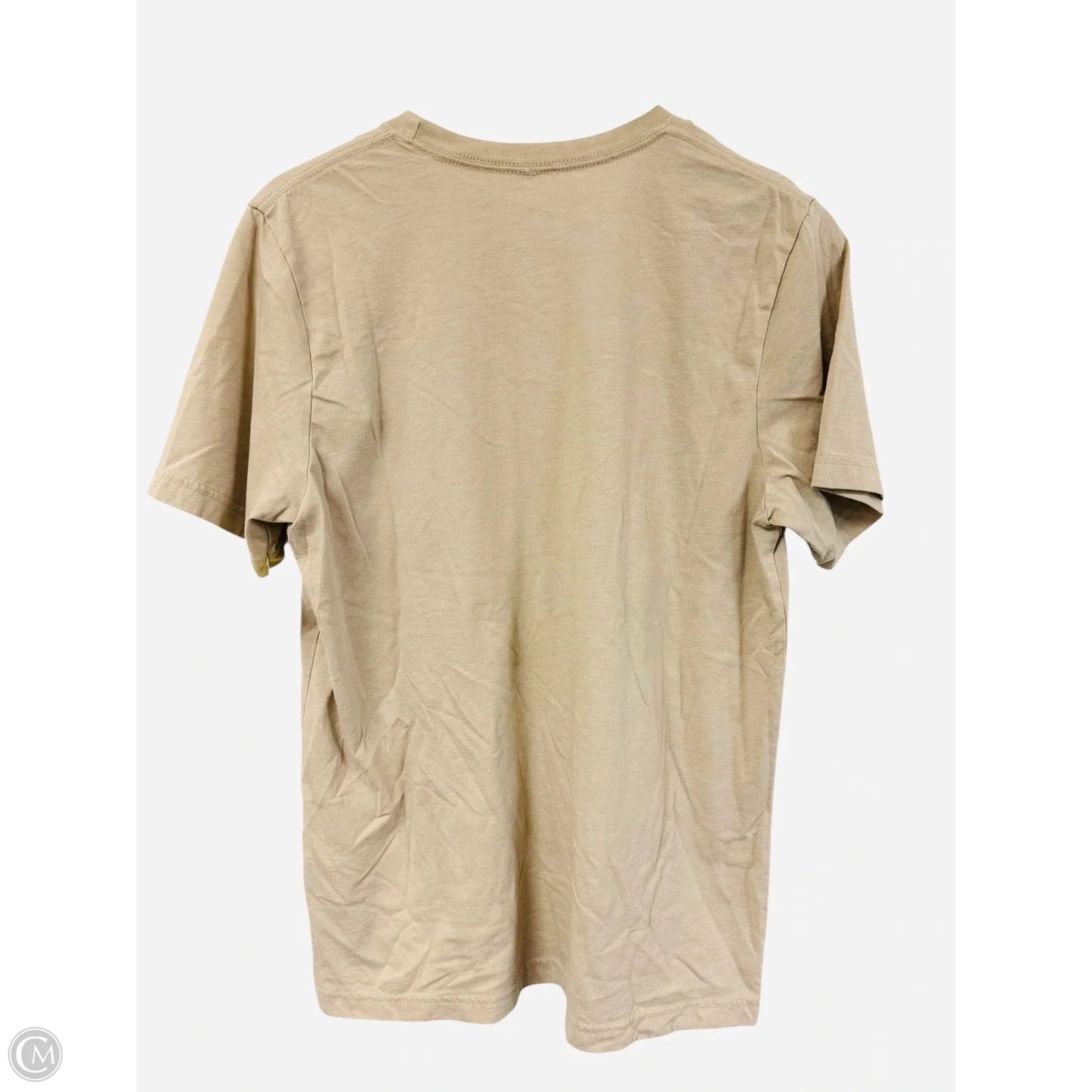 Top Short Sleeve Basic By Cme In Tan, Size: M
