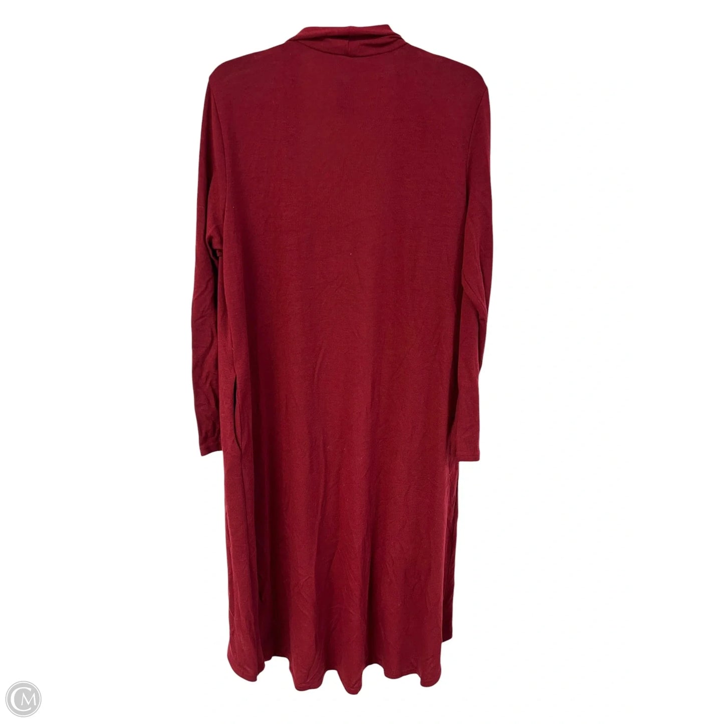 Sweater Cardigan By Cme In Red, Size: Xl