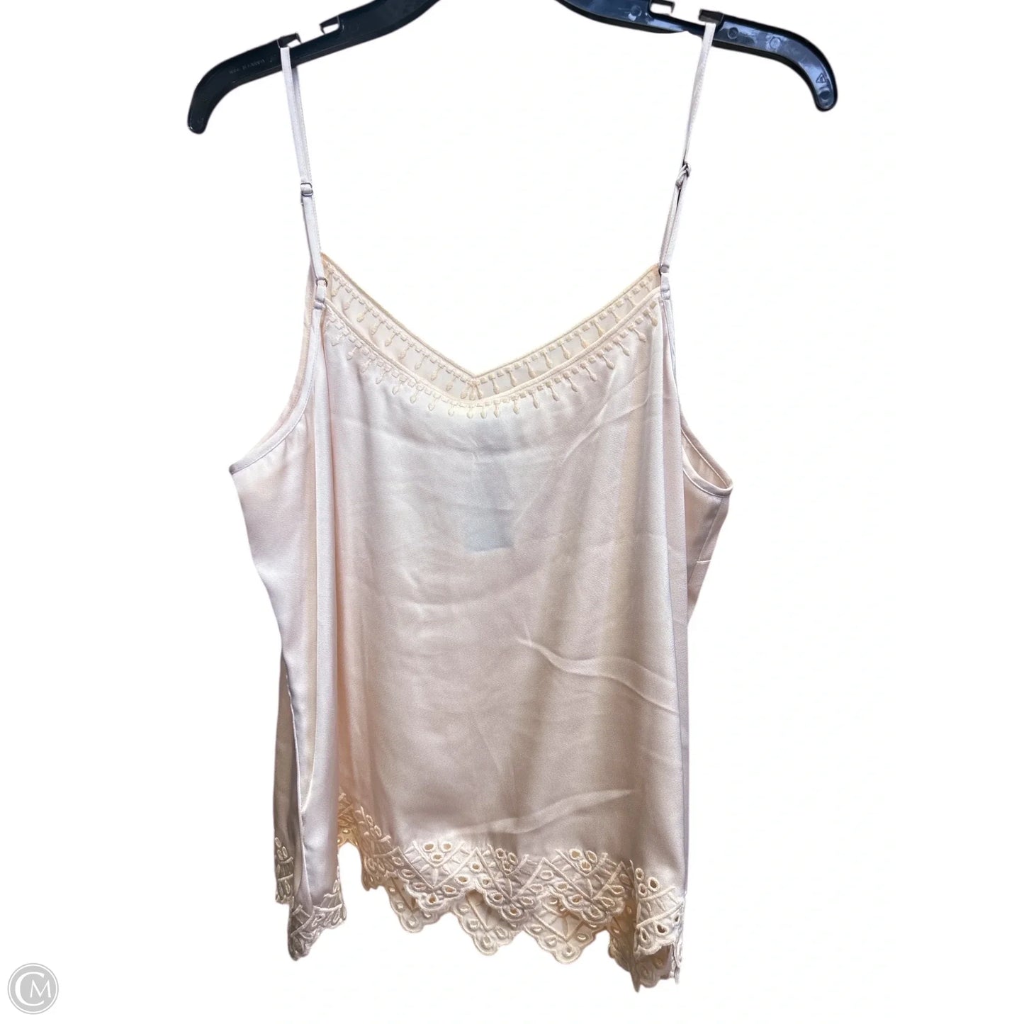 Top Sleeveless By Cabi In Tan, Size: M