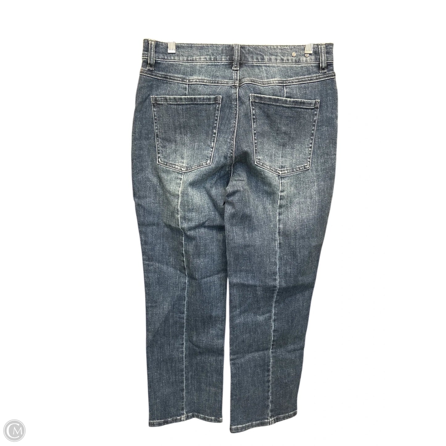 Jeans Straight By Cabi In Blue Denim, Size: 6