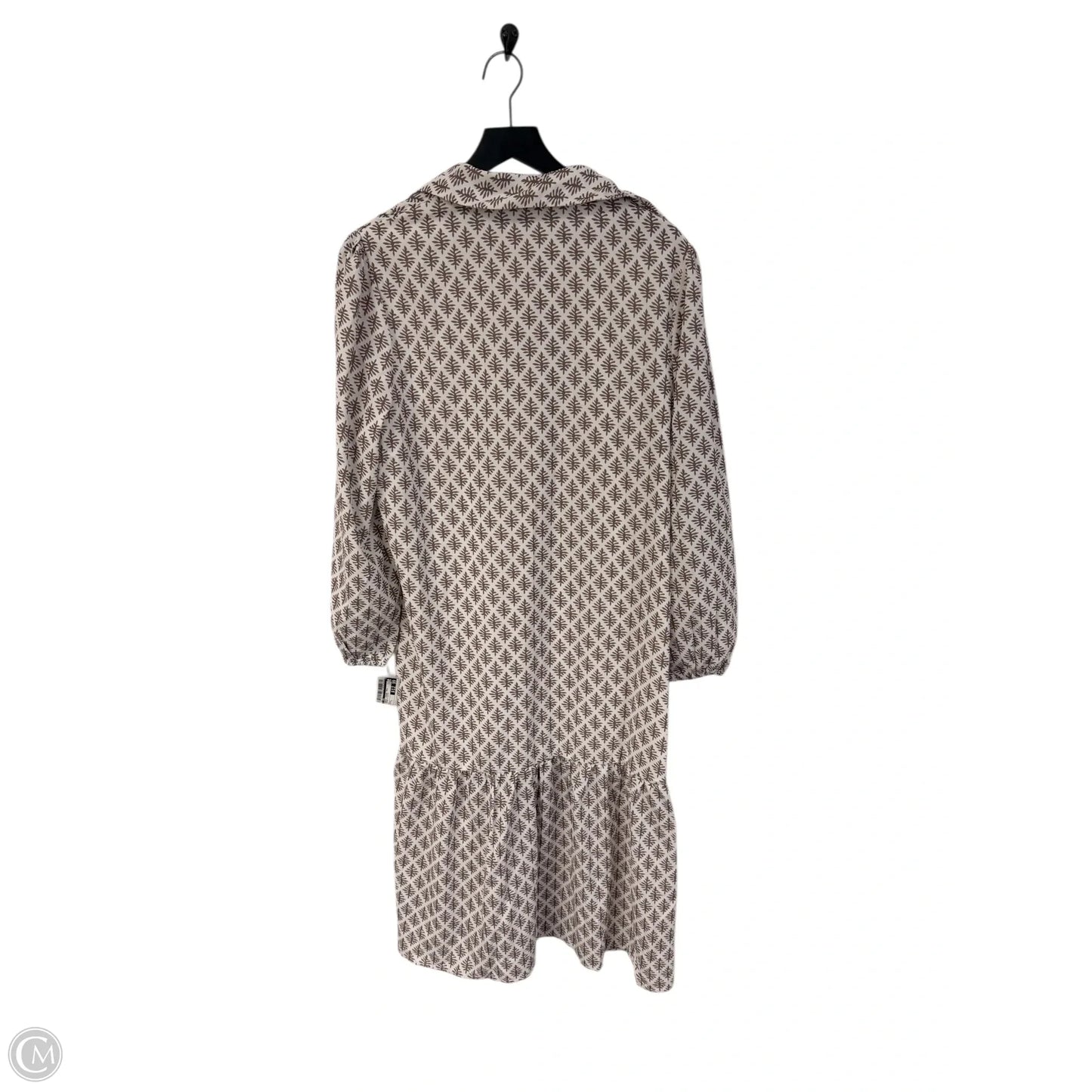 Dress Casual Maxi By Cme In Brown & White, Size: L