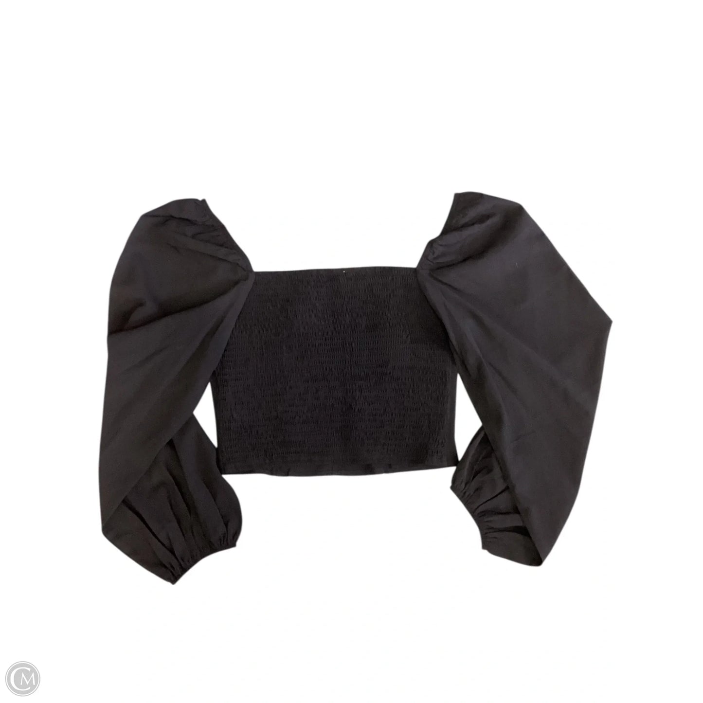 Top Long Sleeve By Promesa In Black, Size: L