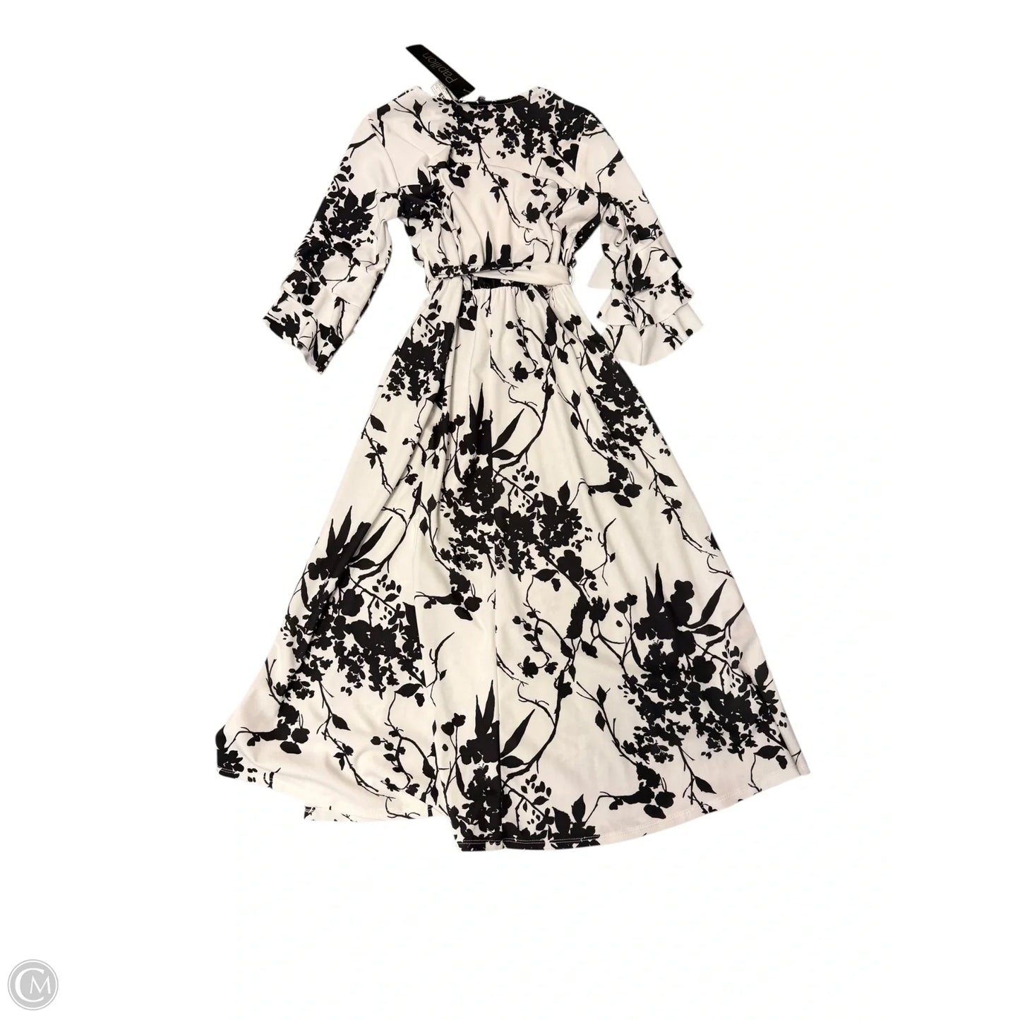 Dress Party Midi By Papillion In Black & White, Size: S