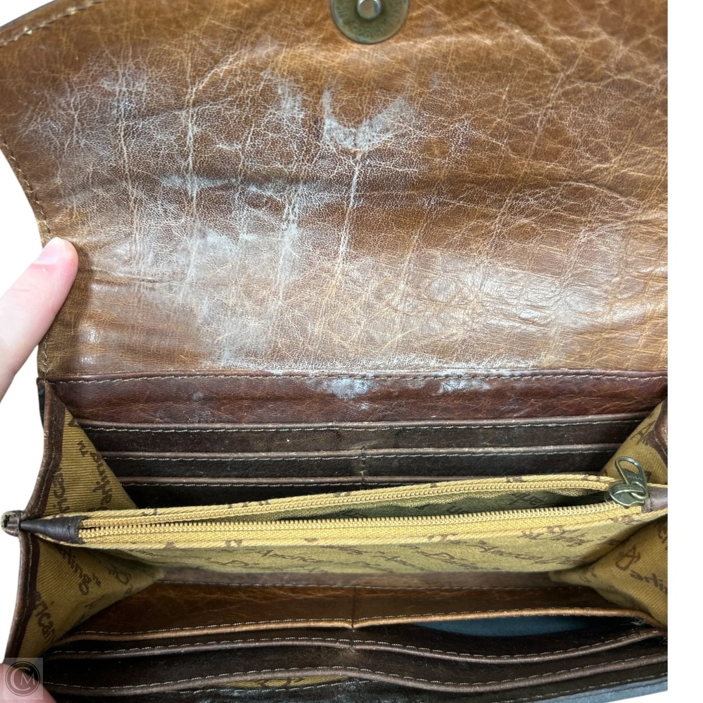 Wallet Leather By Cmc, Size: Large