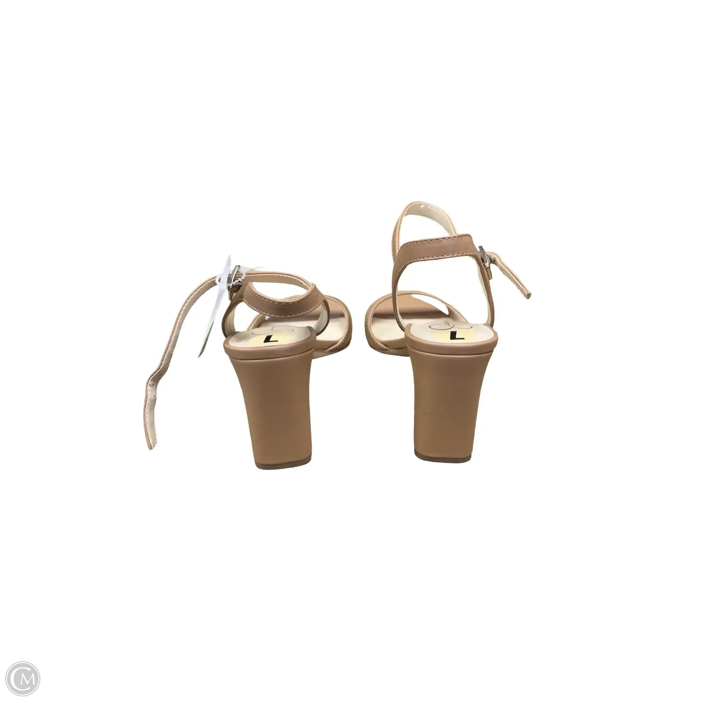 Shoes Heels Block By Jessica Simpson In Tan, Size: 7