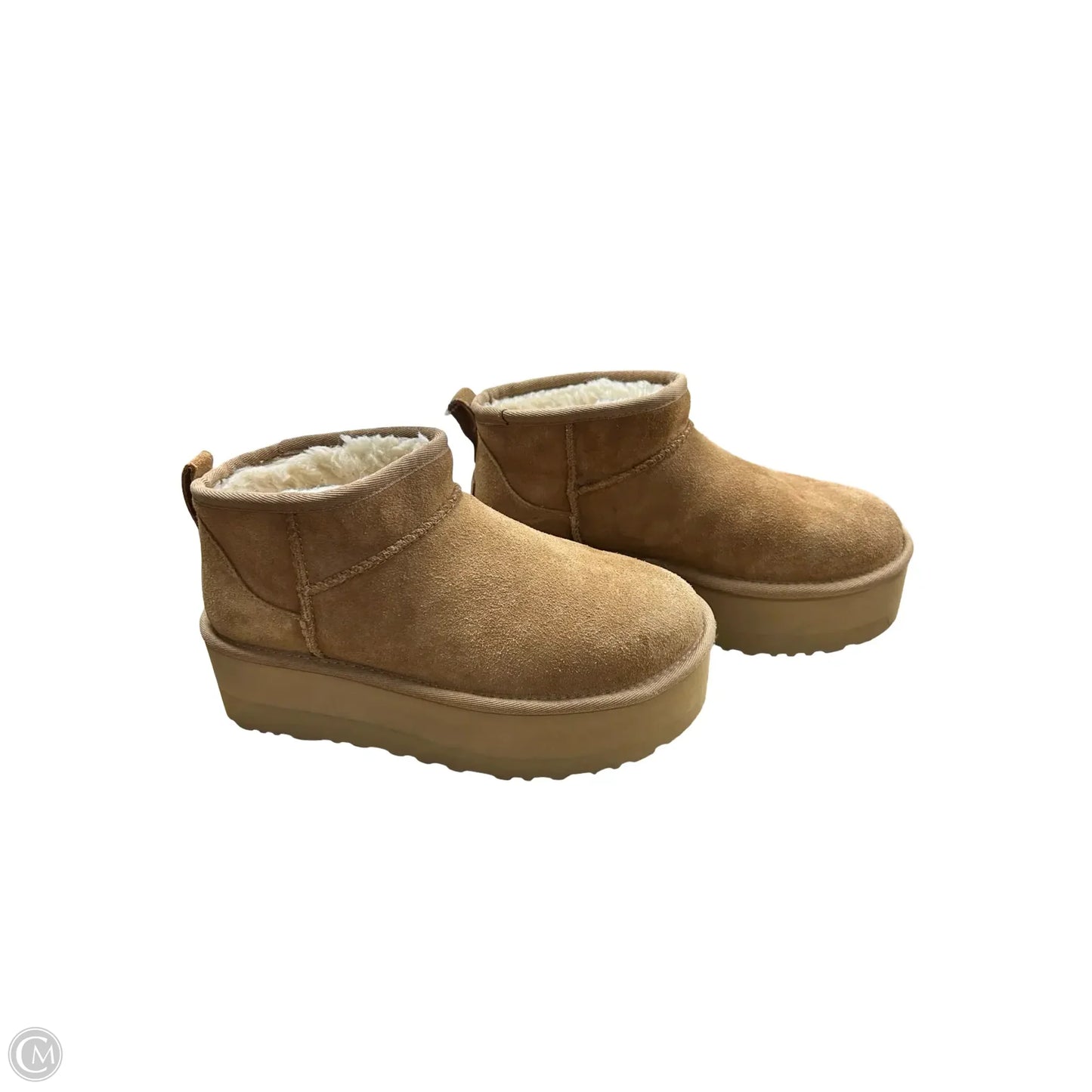 Boots Designer By Ugg In Tan, Size: 7