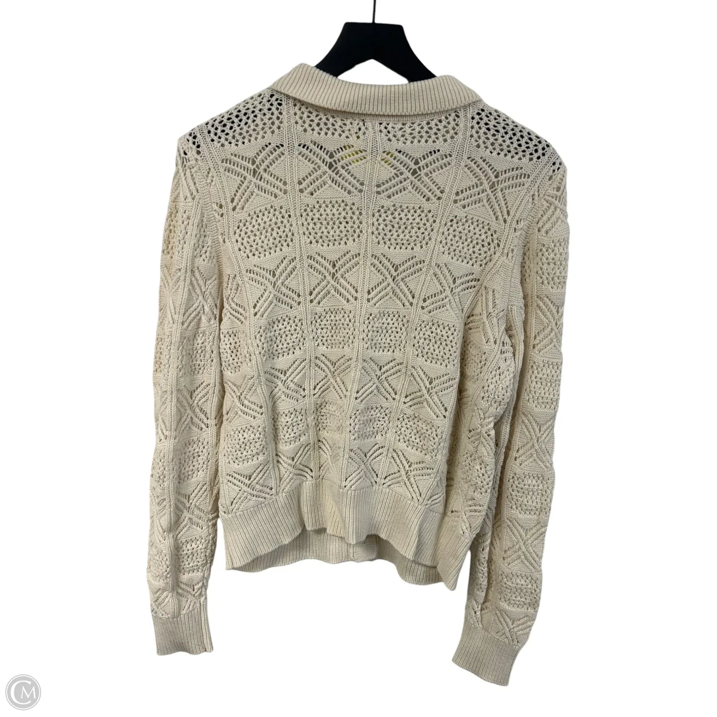 Sweater Cardigan By Rachel Zoe In Cream, Size: L