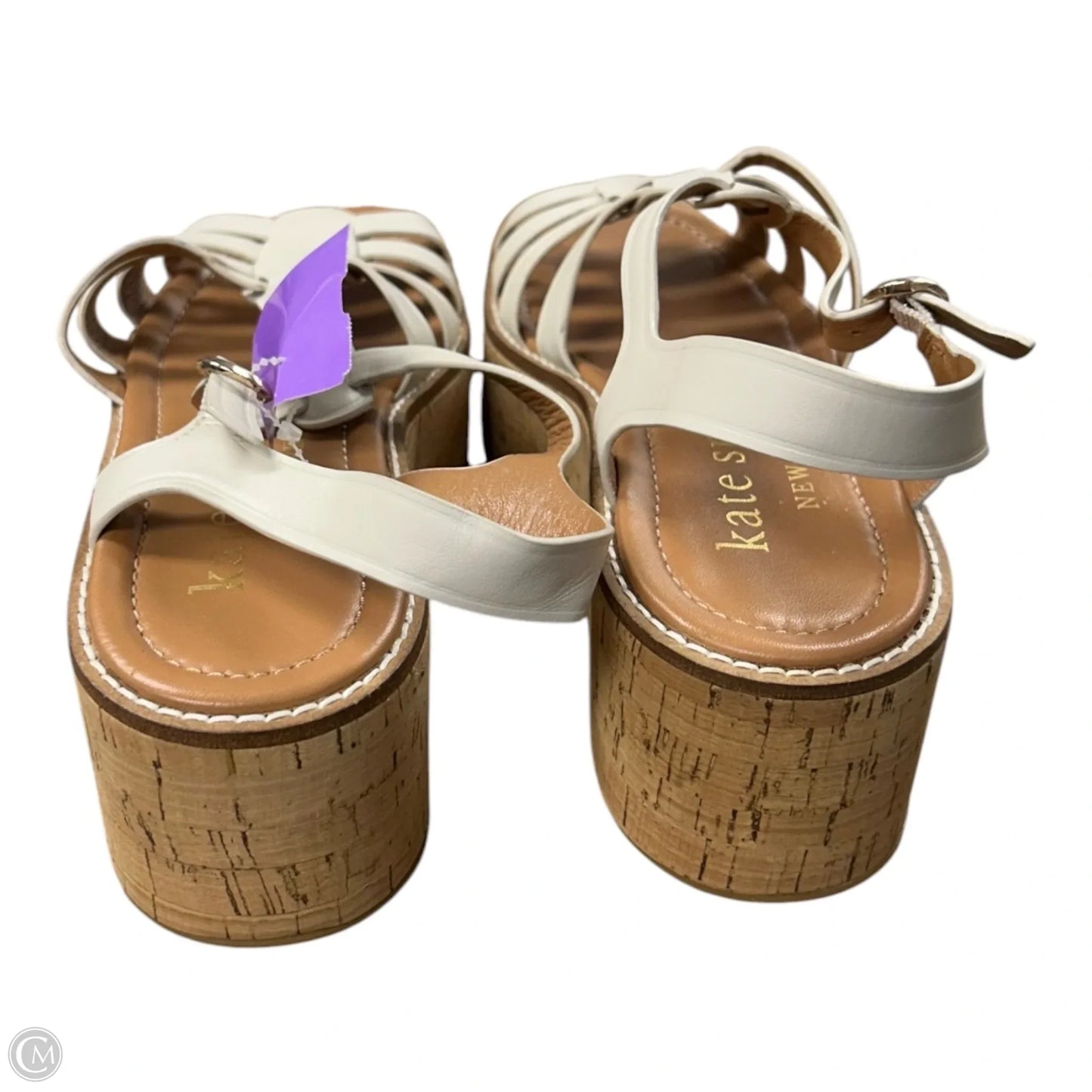 Sandals Designer By Kate Spade In White, Size: 8.5