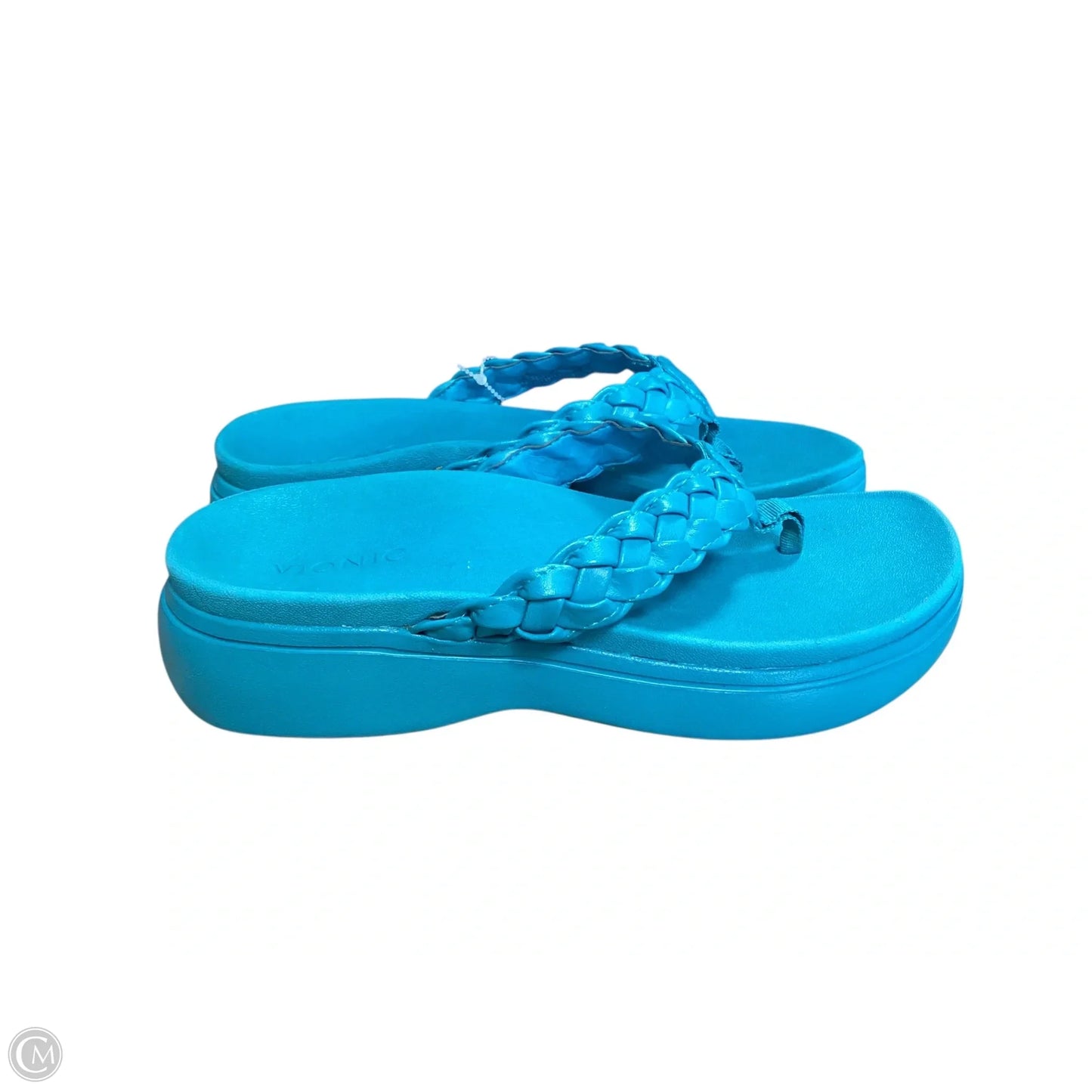 Sandals Flip Flops By Vionic In Teal, Size: 7