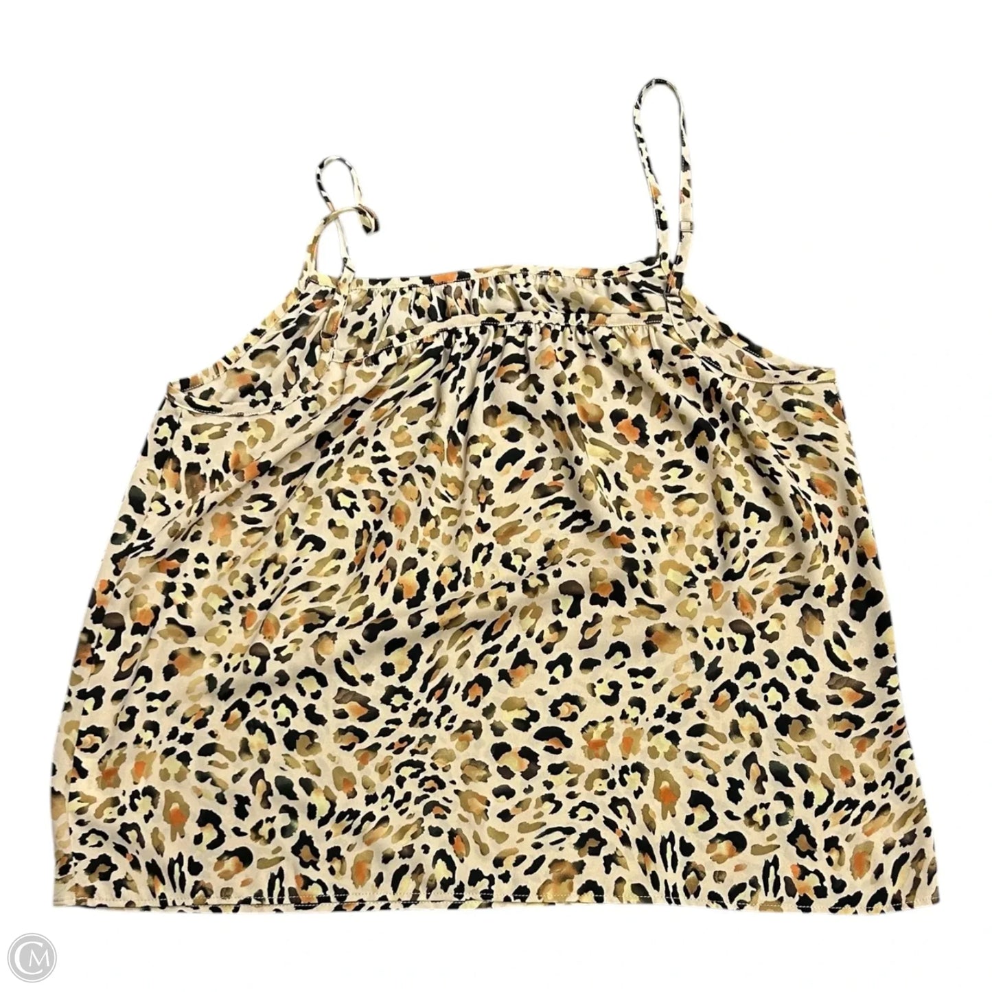 Top Sleeveless By Cabi In Animal Print, Size: L