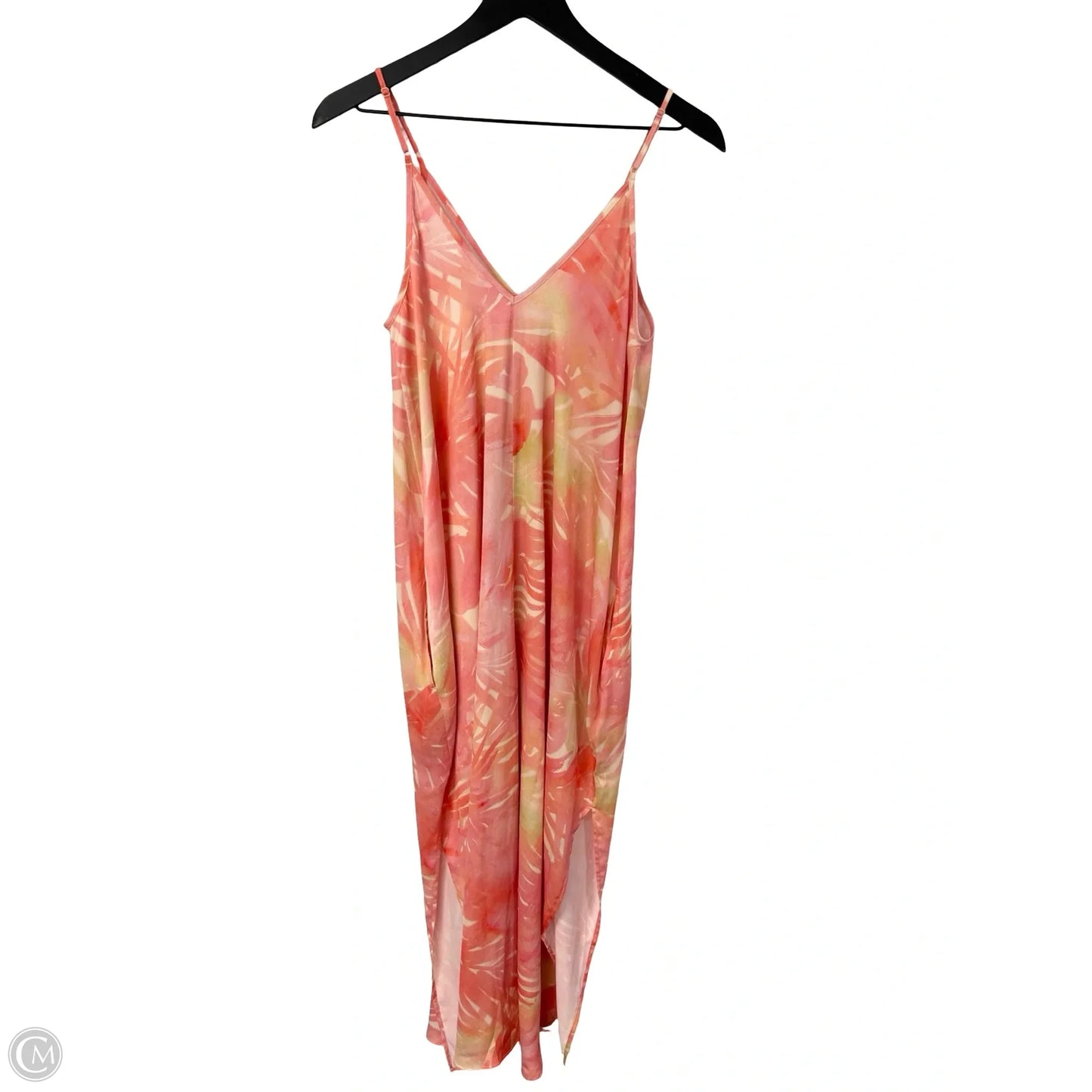 Dress Casual Maxi By Clothes Mentor In Pink & Yellow, Size: S