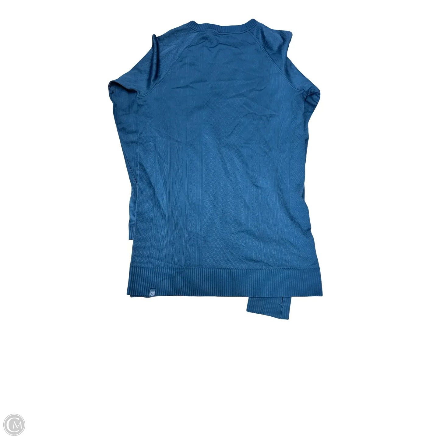 Athletic Top Long Sleeve Crewneck By Lululemon In Blue, Size: 8