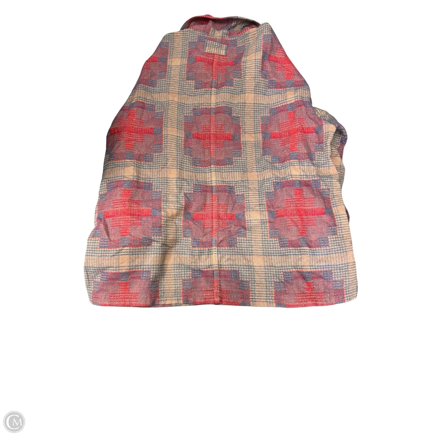 Jacket Shirt By We The Free In Red & Tan, Size: L