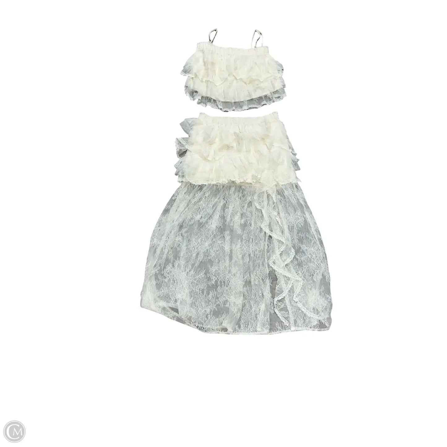Skirt Set 2pc By Lena In Cream, Size: S