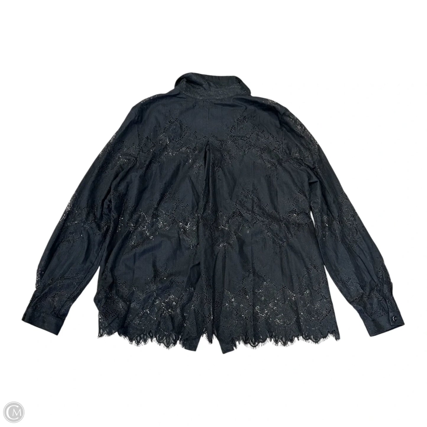 Top Long Sleeve By Cabi In Black, Size: L