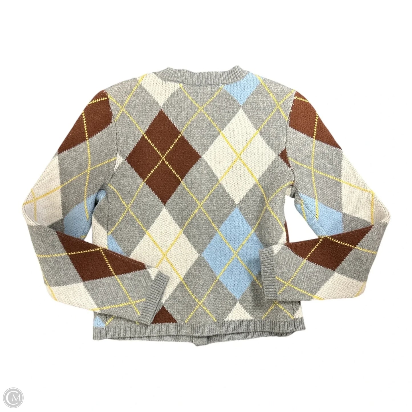 Sweater Cardigan By Marled In Brown & Grey, Size: Xs