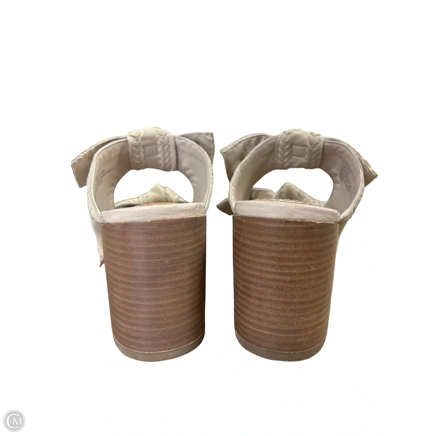 Sandals Heels Block By Lucky Brand In Tan, Size: 9.5