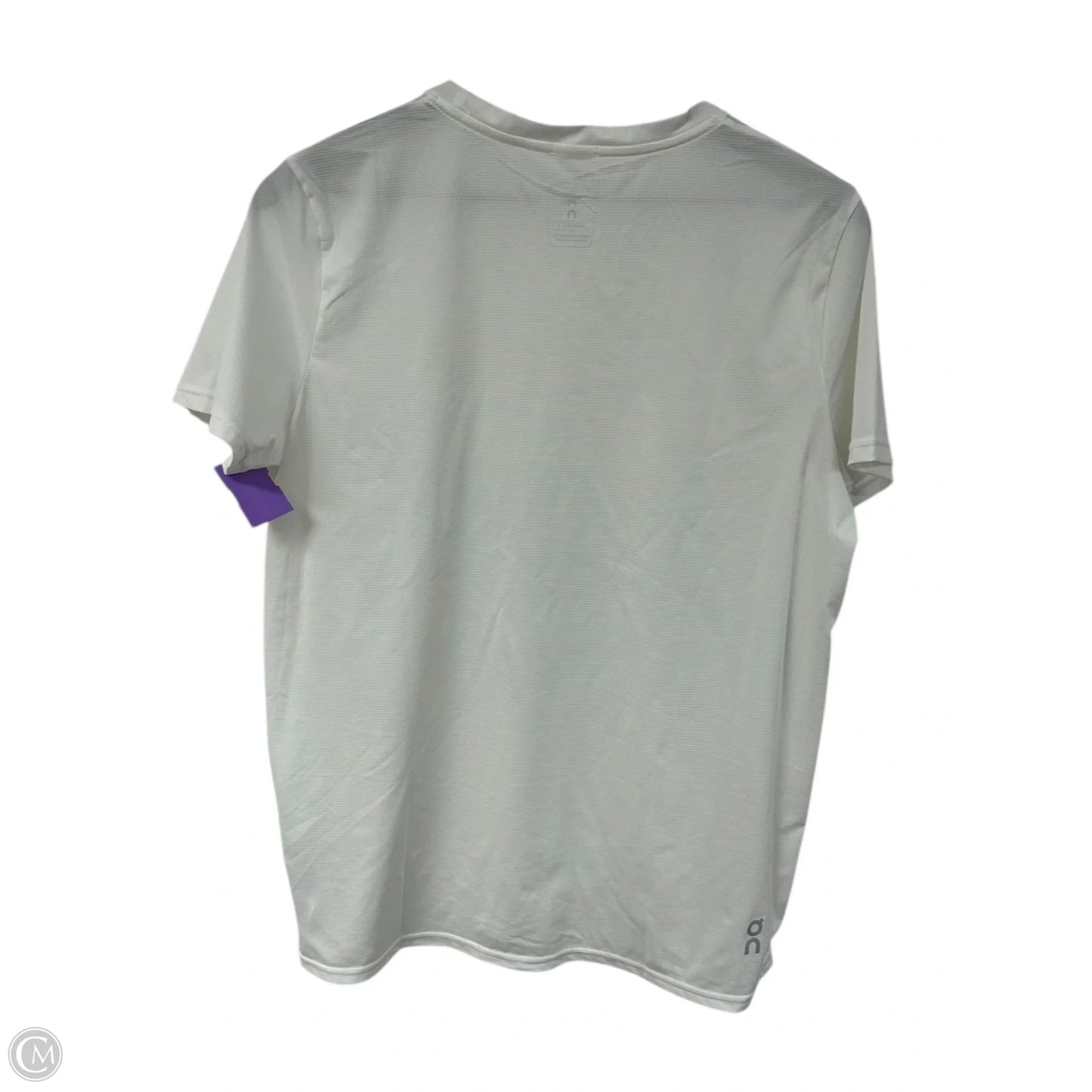 Athletic Top Short Sleeve By On In White, Size: L