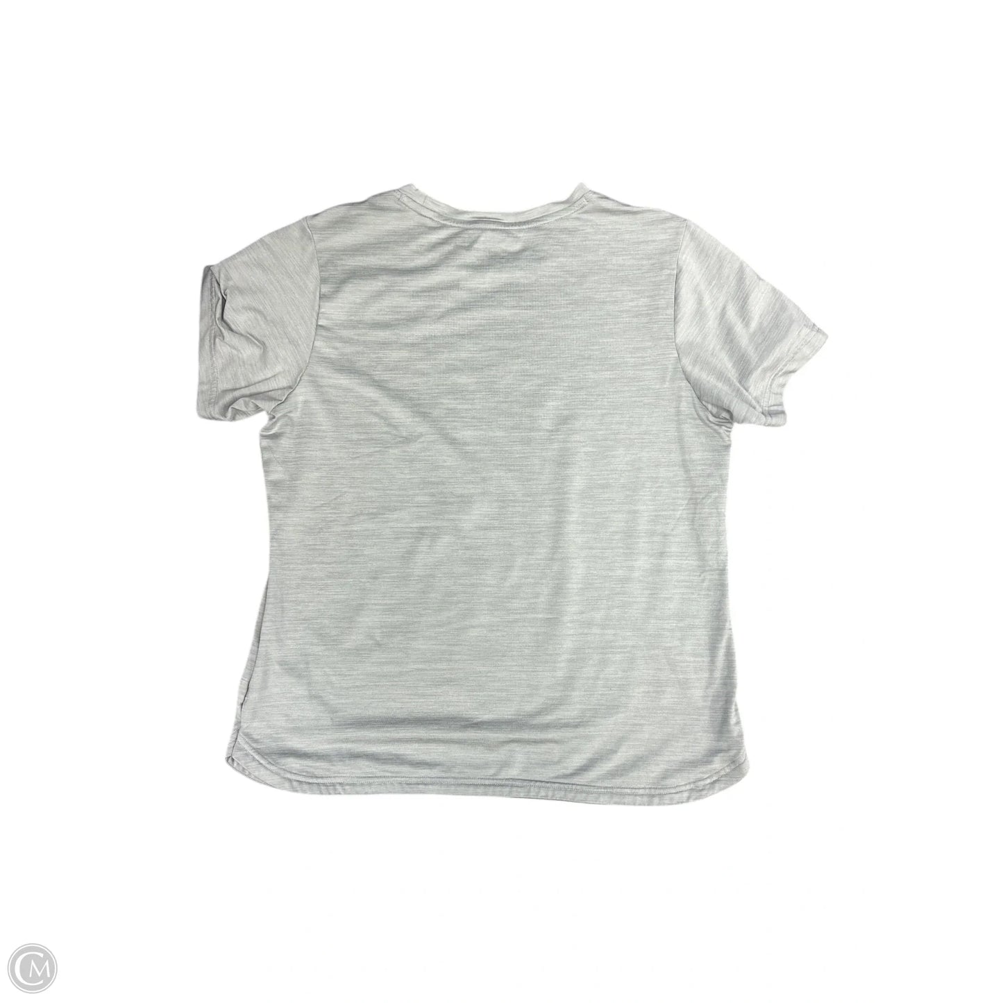 Athletic Top Short Sleeve By Puma In Grey, Size: M