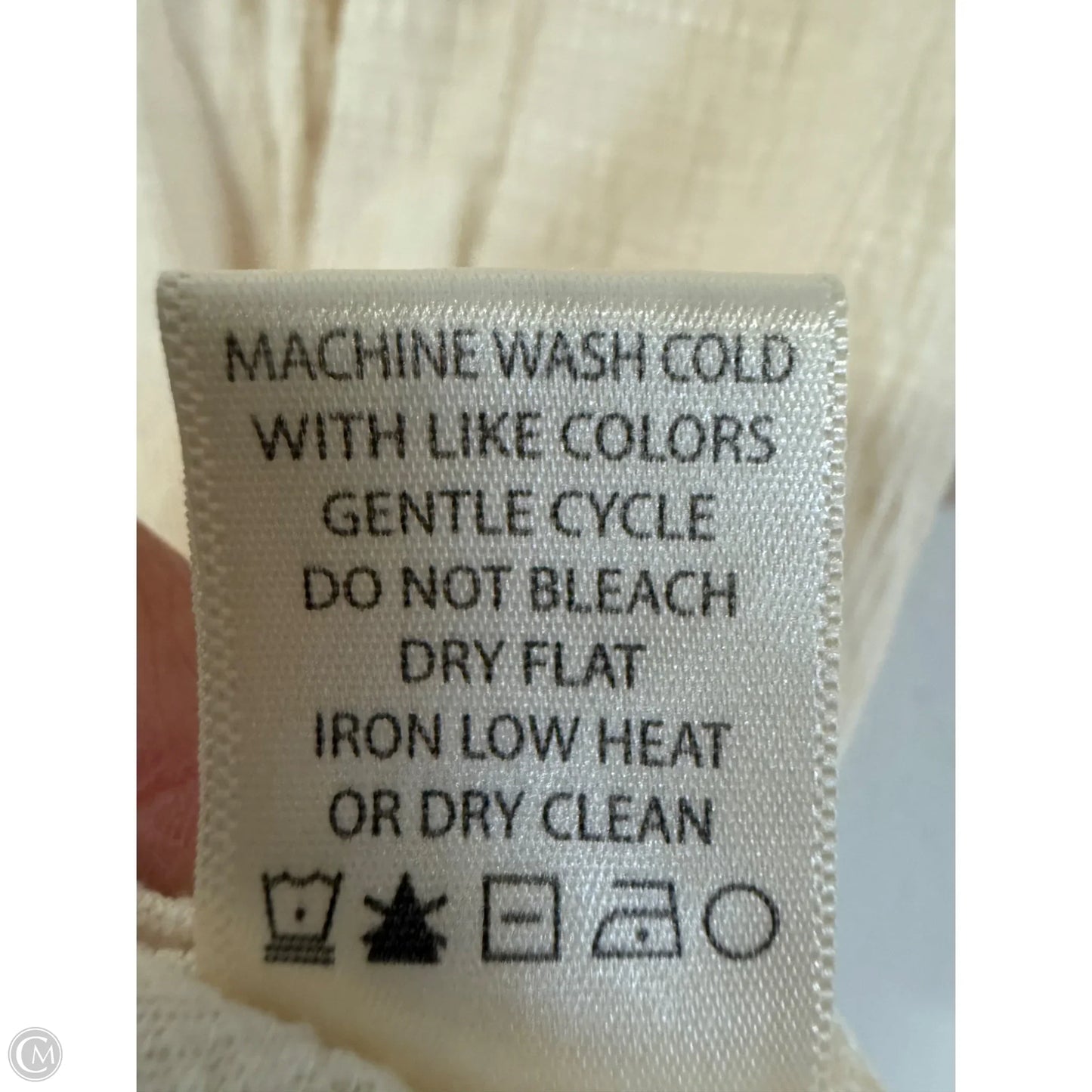 Top Short Sleeve By Max Studio In Cream, Size: Xl