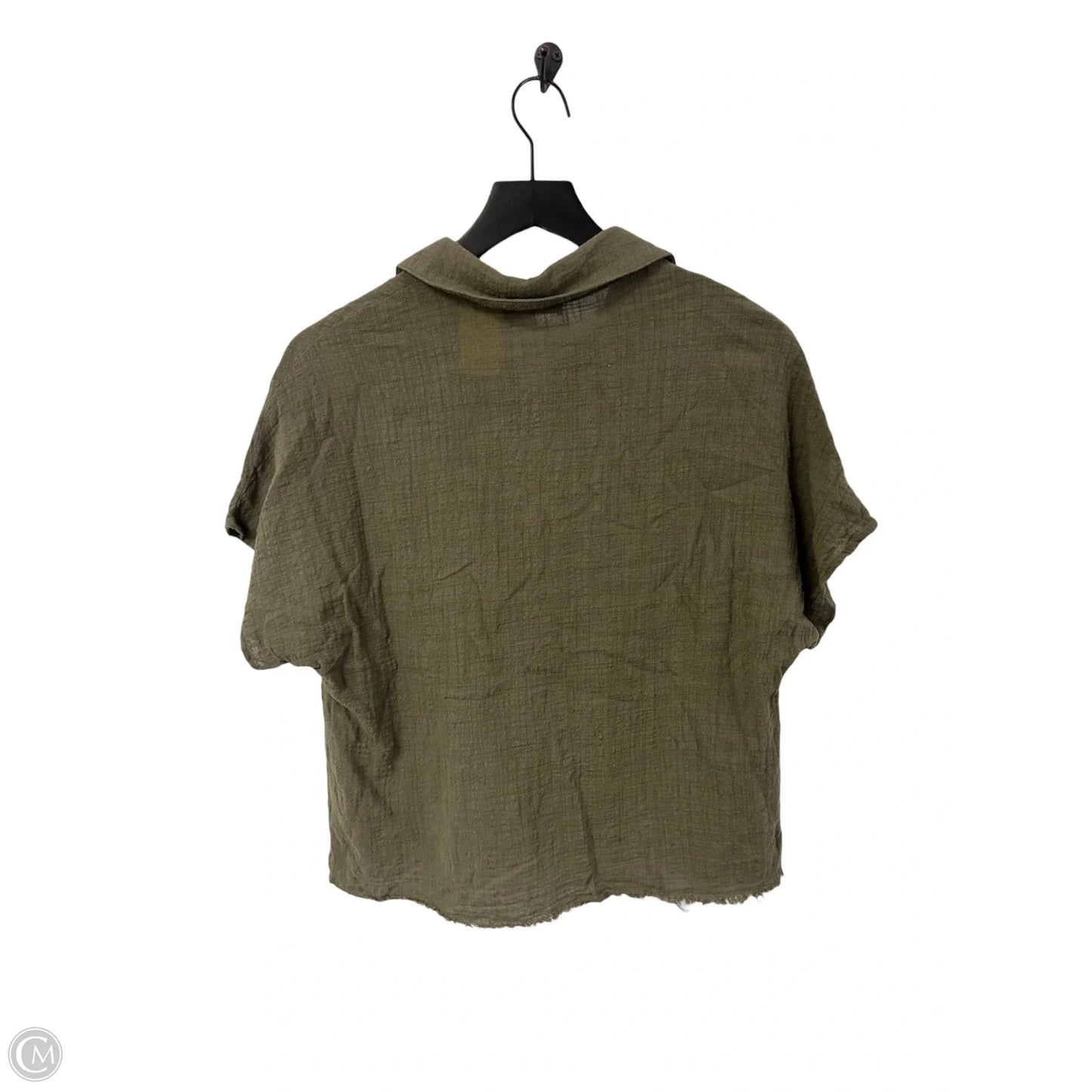 Blouse Short Sleeve By Miss Love In Green, Size: S