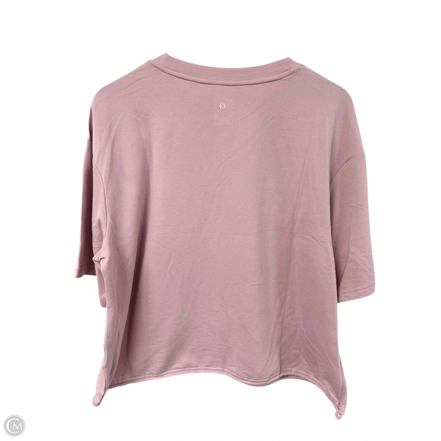 Athletic Top Short Sleeve By Layer 8 In Pink, Size: M