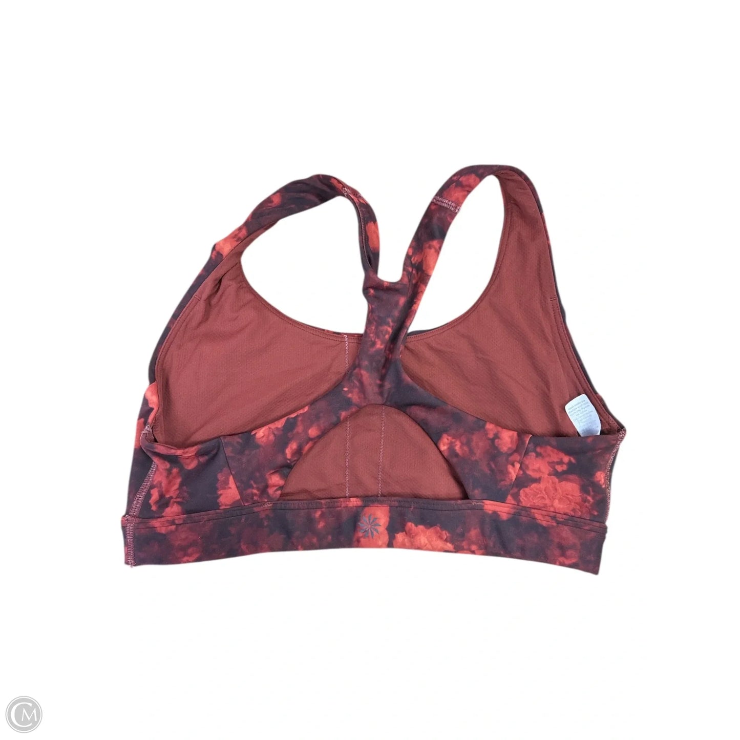 Athletic Bra By Athleta In Black & Orange, Size: S