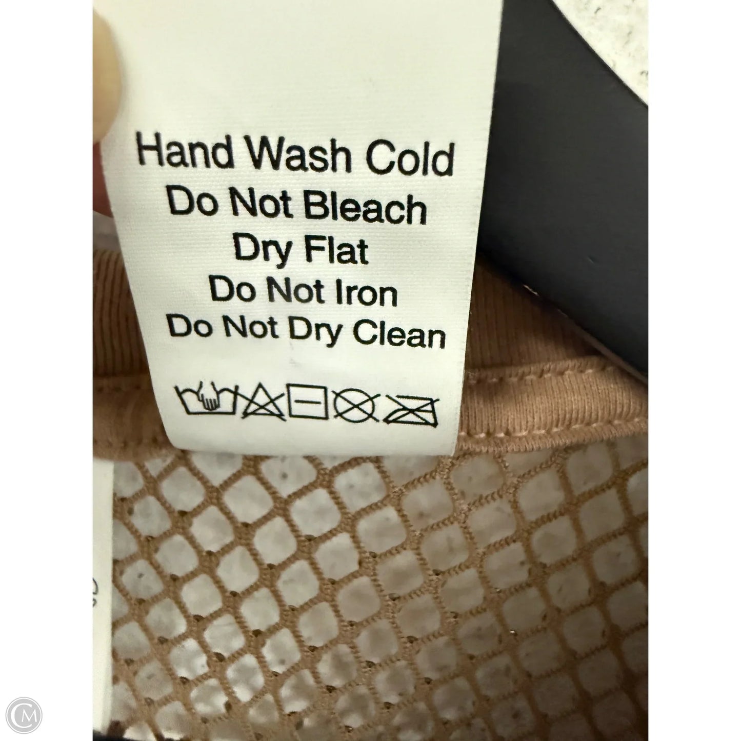 Top Short Sleeve By Cmc In Brown, Size: M