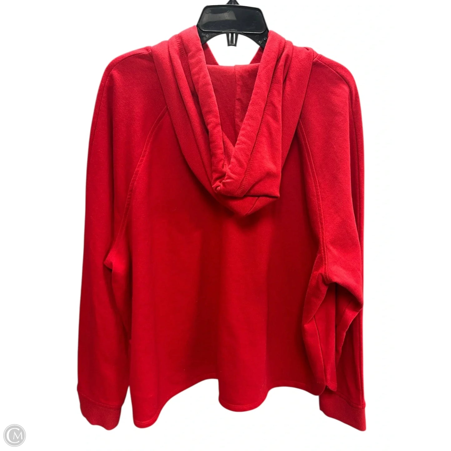 Sweatshirt Hoodie By Tommy Hilfiger In Red, Size: Xxl