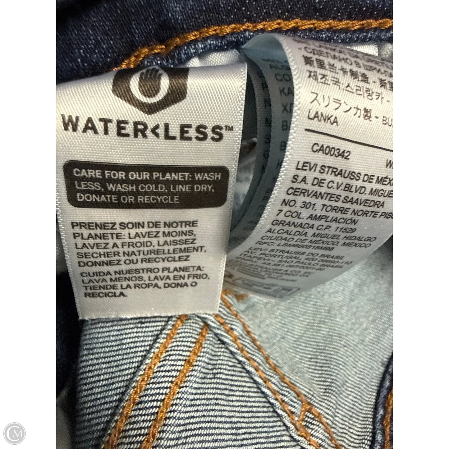 Jeans Straight By Levis In Blue Denim, Size: 6