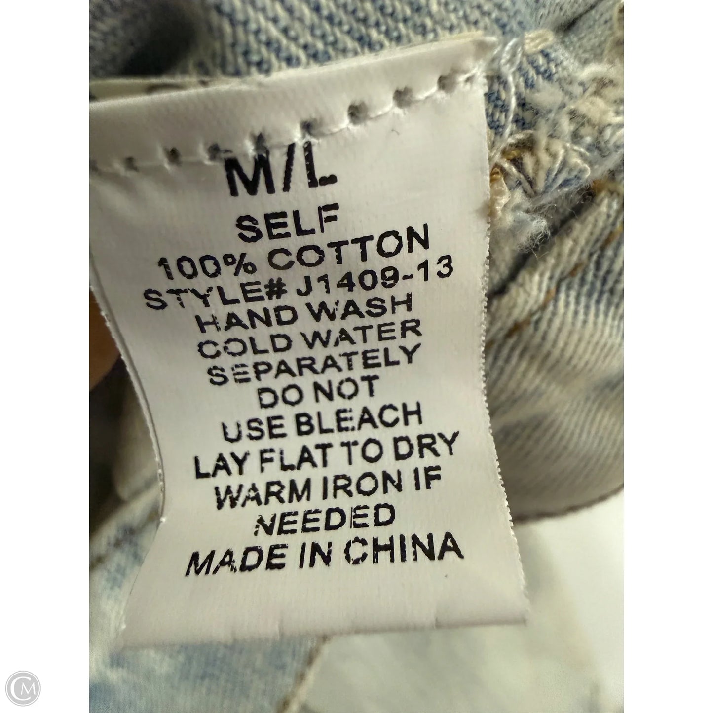 Jacket Denim By Blue B In Bronze, Size: M