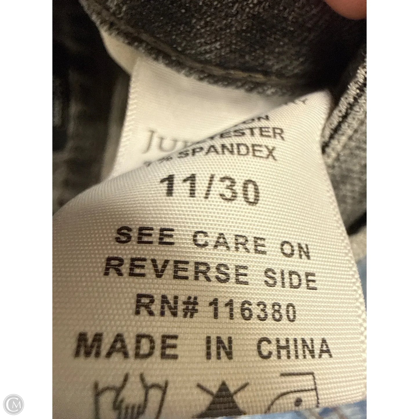 Jeans Skinny By Judy Blue In Grey Denim, Size: 10