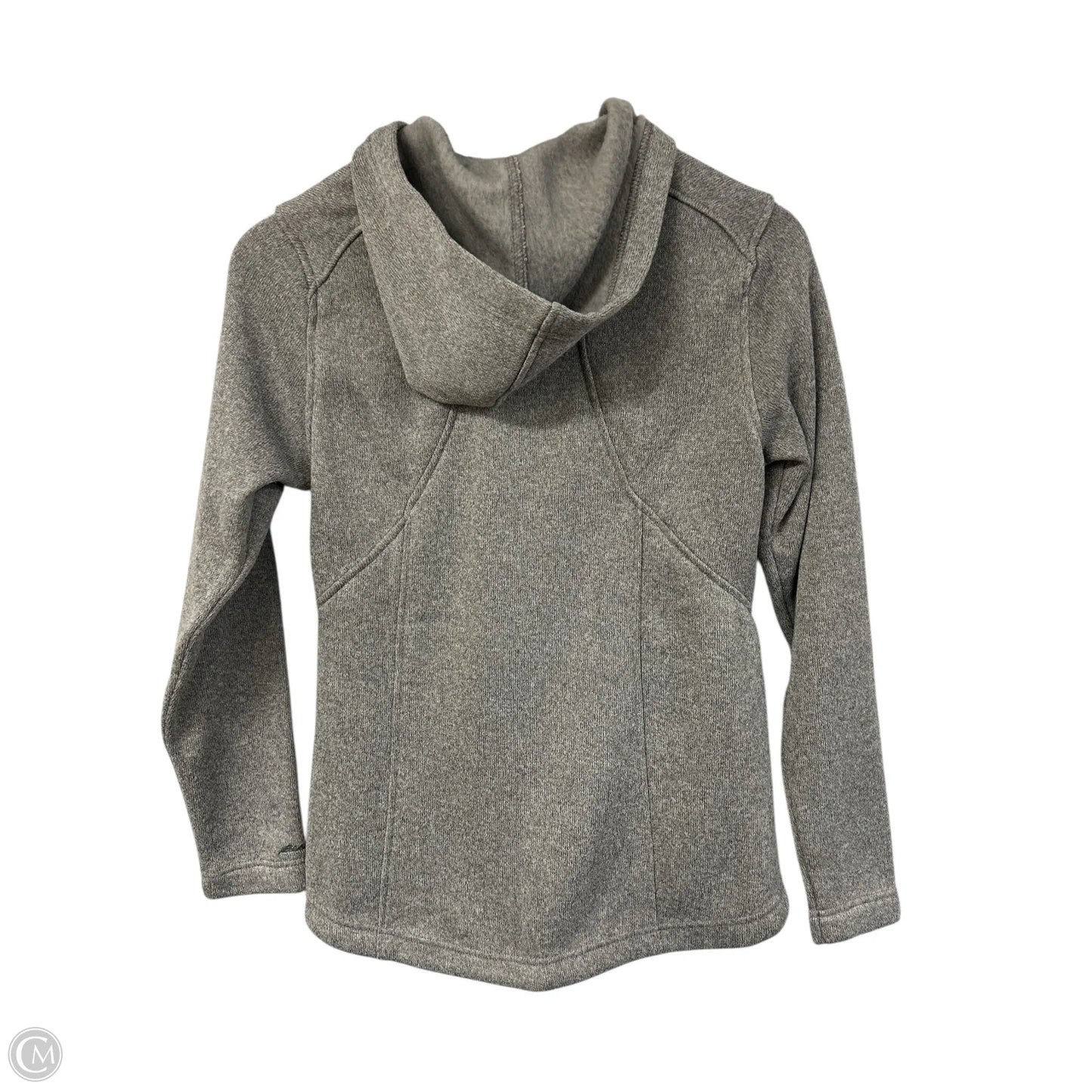 Jacket Fleece By Eddie Bauer In Grey, Size: S
