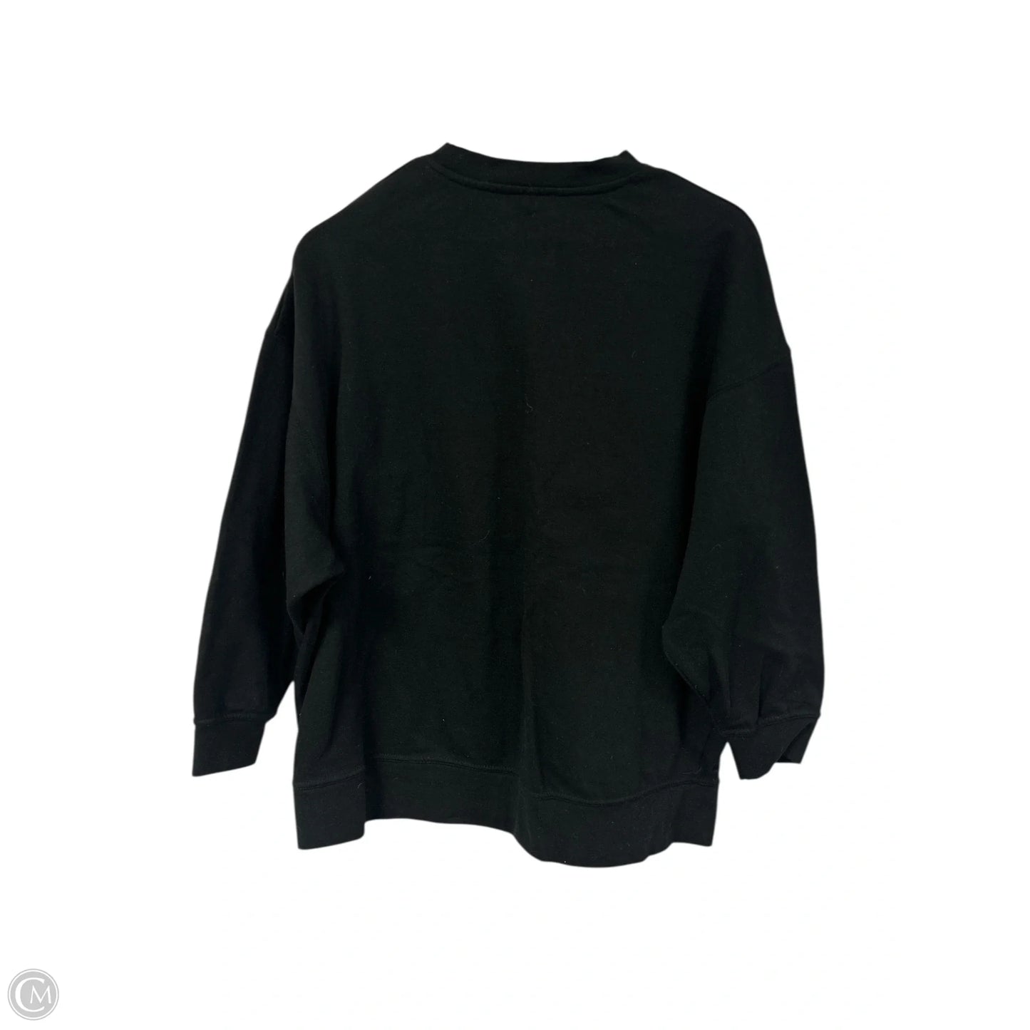 Sweatshirt Crewneck By Reflex In Black, Size: M