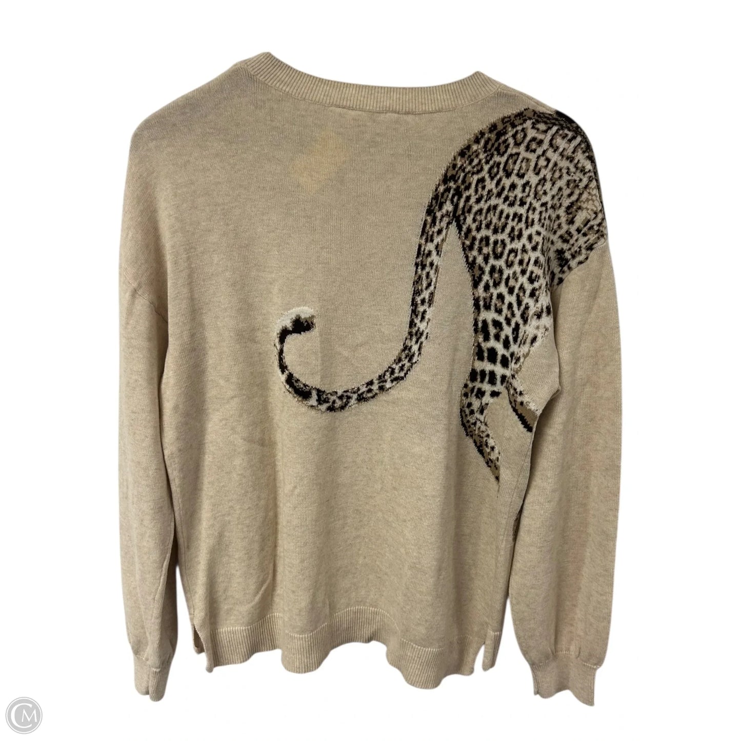 Sweater By Time And Tru In Cream, Size: L