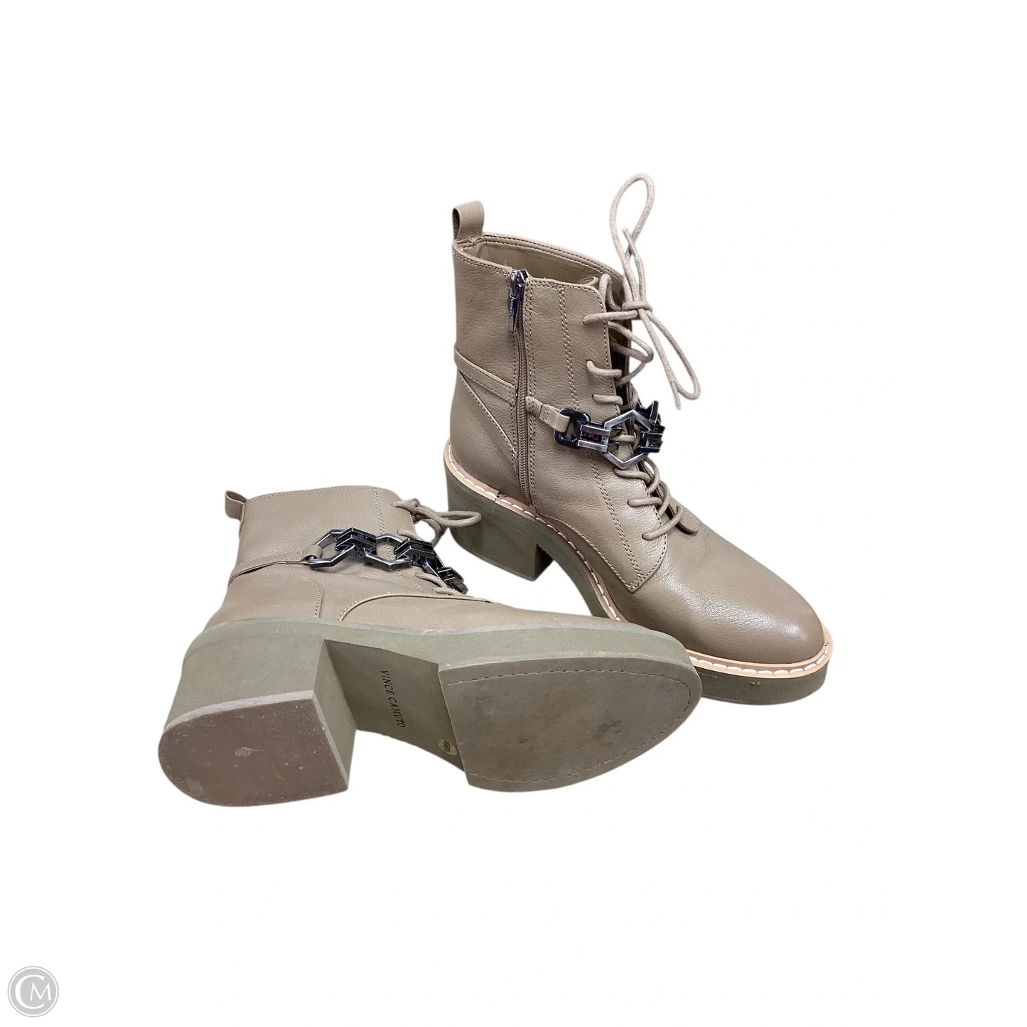 Boots Ankle Heels By Vince Camuto In Brown, Size: 8.5