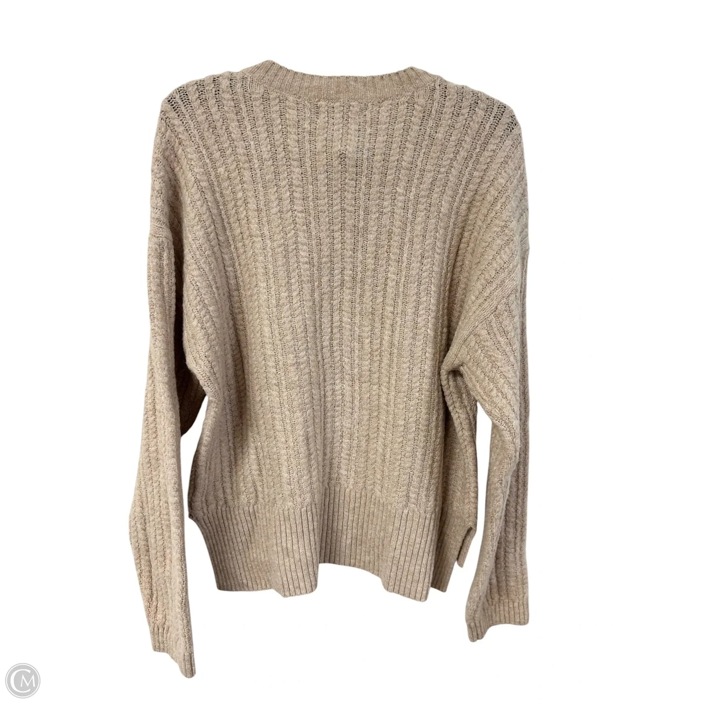 Sweater By Nine West Apparel In Tan, Size: M