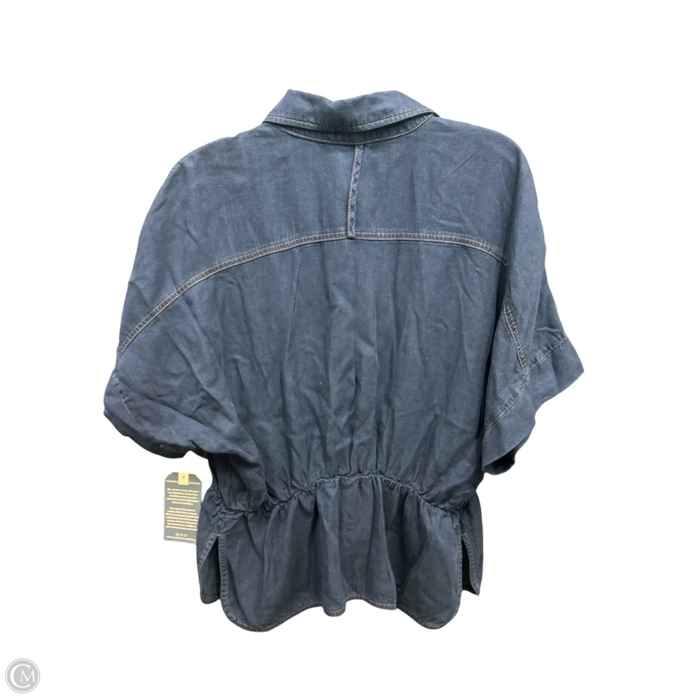 Blouse Short Sleeve By Democracy In Blue Denim, Size: M