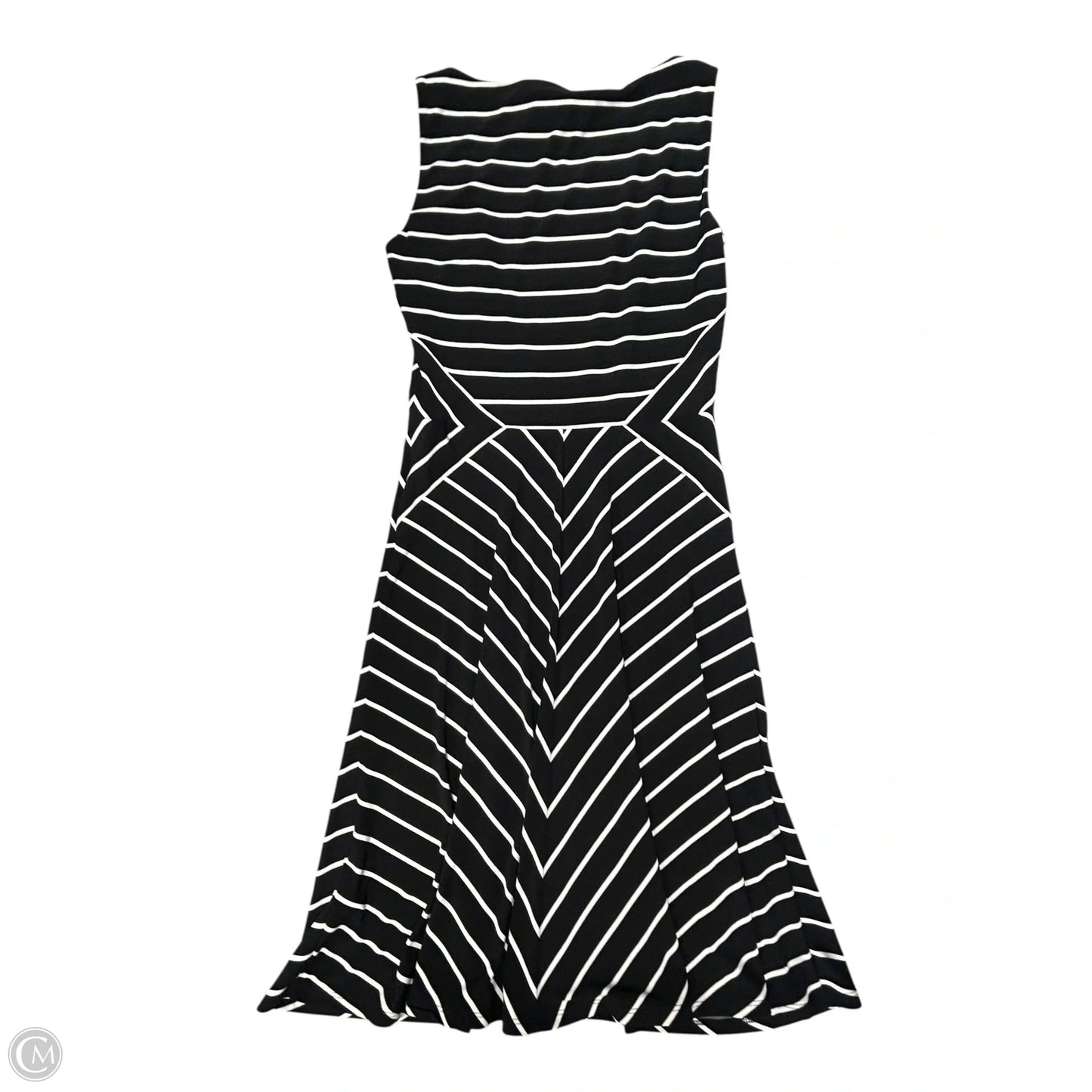Dress Casual Short By Lauren By Ralph Lauren In Black & White, Size: 4
