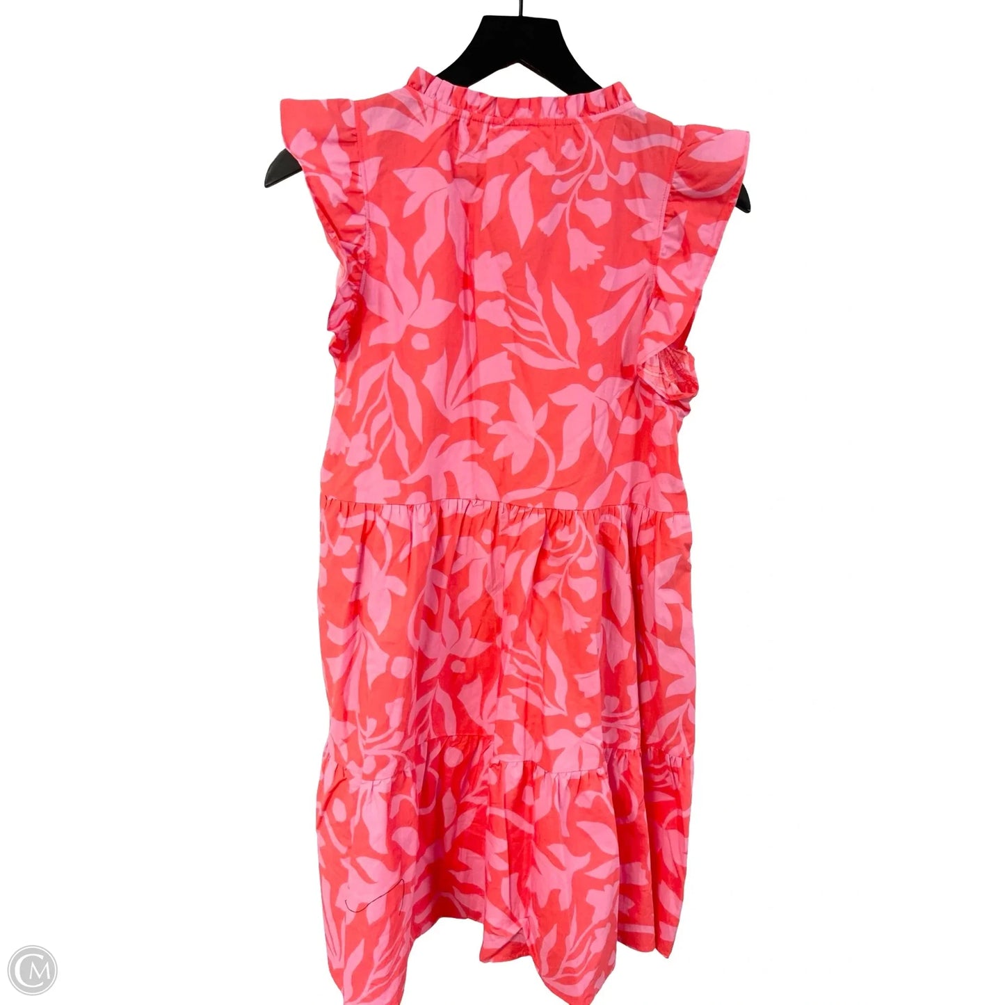 Dress Casual Midi By Time And Tru In Orange & Pink, Size: Xs