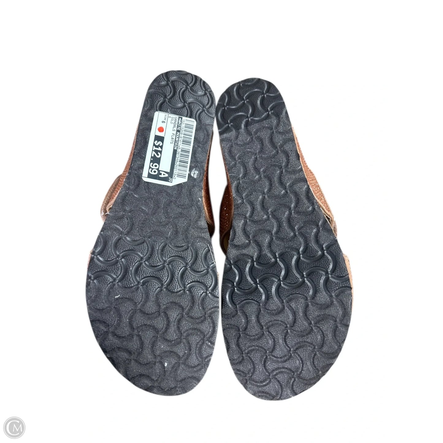 Sandals Flats By White Mountain In Gold, Size: 6