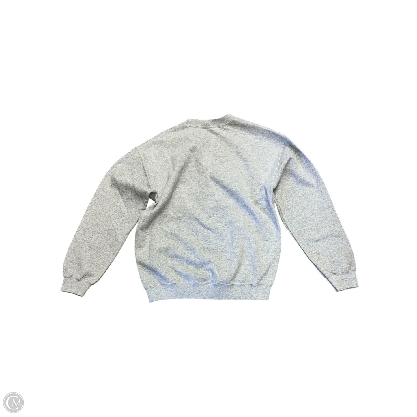 Sweatshirt Crewneck By Gildan In Grey, Size: M