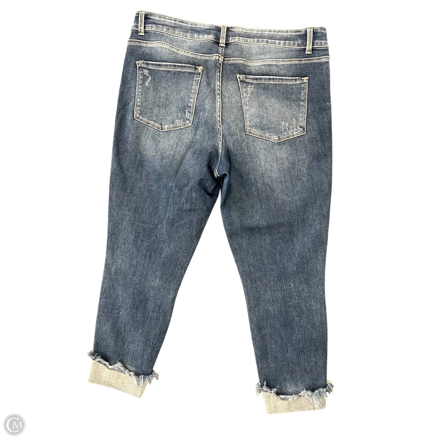 Jeans Skinny By Flying Monkey In Blue Denim, Size: 18