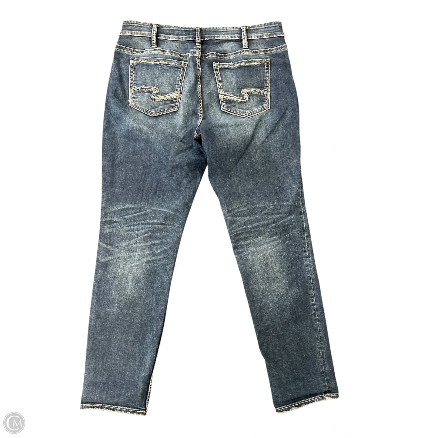 Jeans Boyfriend By Silver In Blue Denim, Size: 14