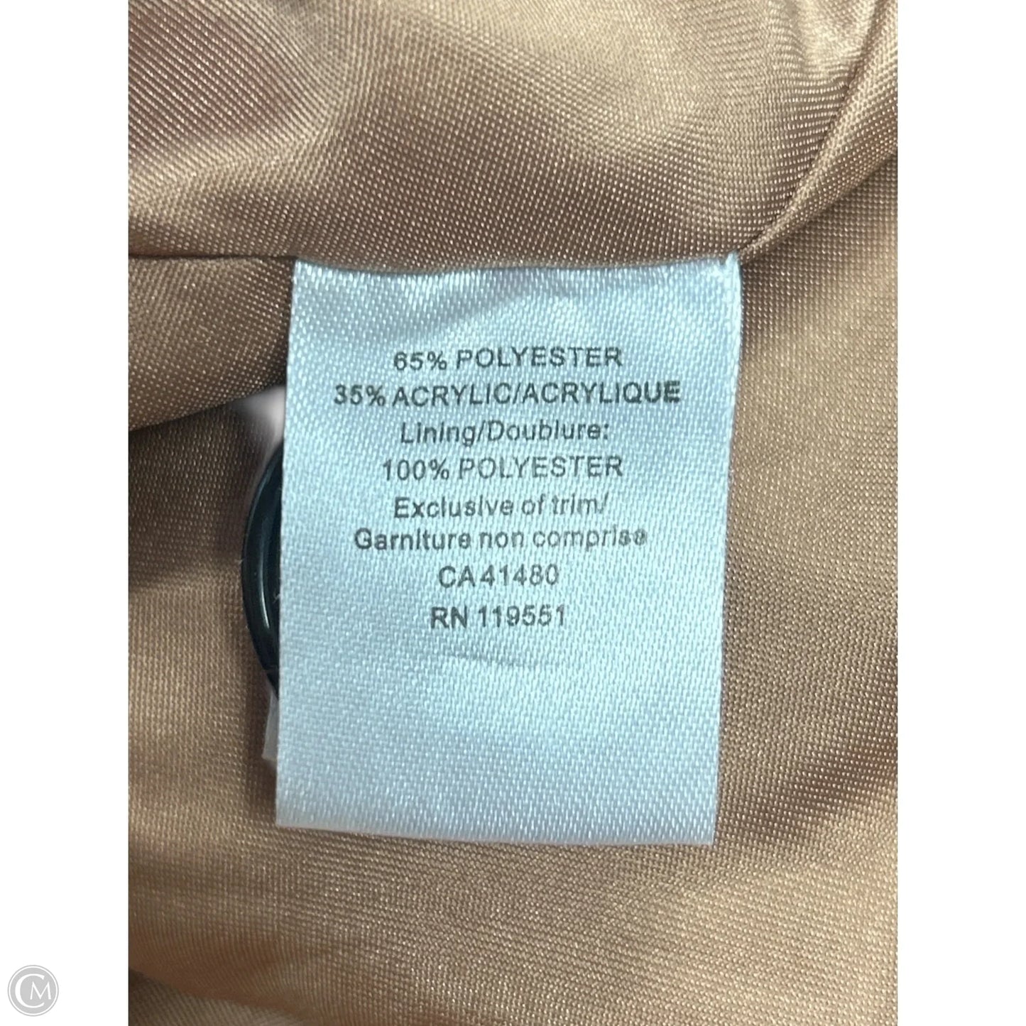 Coat Faux Fur & Sherpa By Gentle Fawn In Brown, Size: S